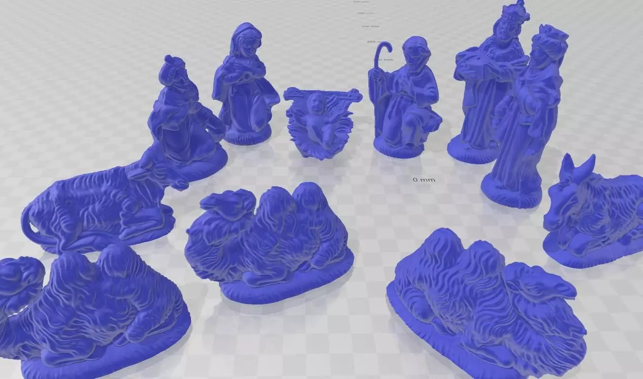 MANGER PESEBRE ROMANO XMAMS - wise man marie josue CHRISTMAS 3D print model_0