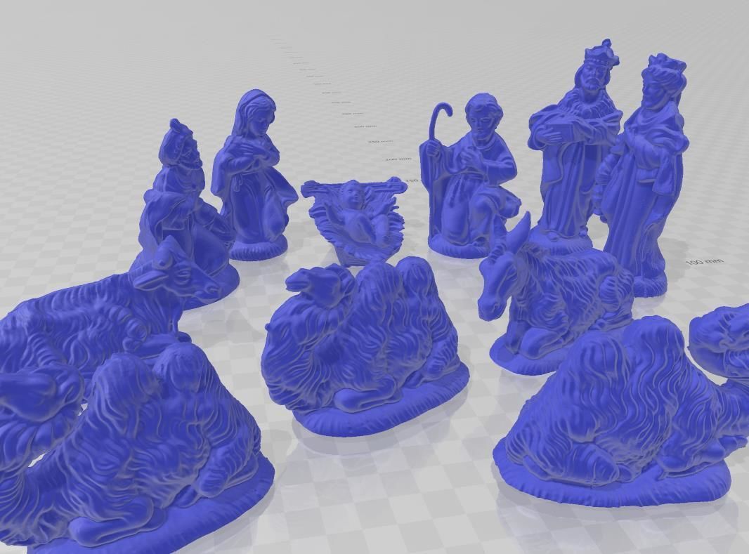 MANGER PESEBRE ROMANO XMAMS - wise man marie josue CHRISTMAS 3D print model_3