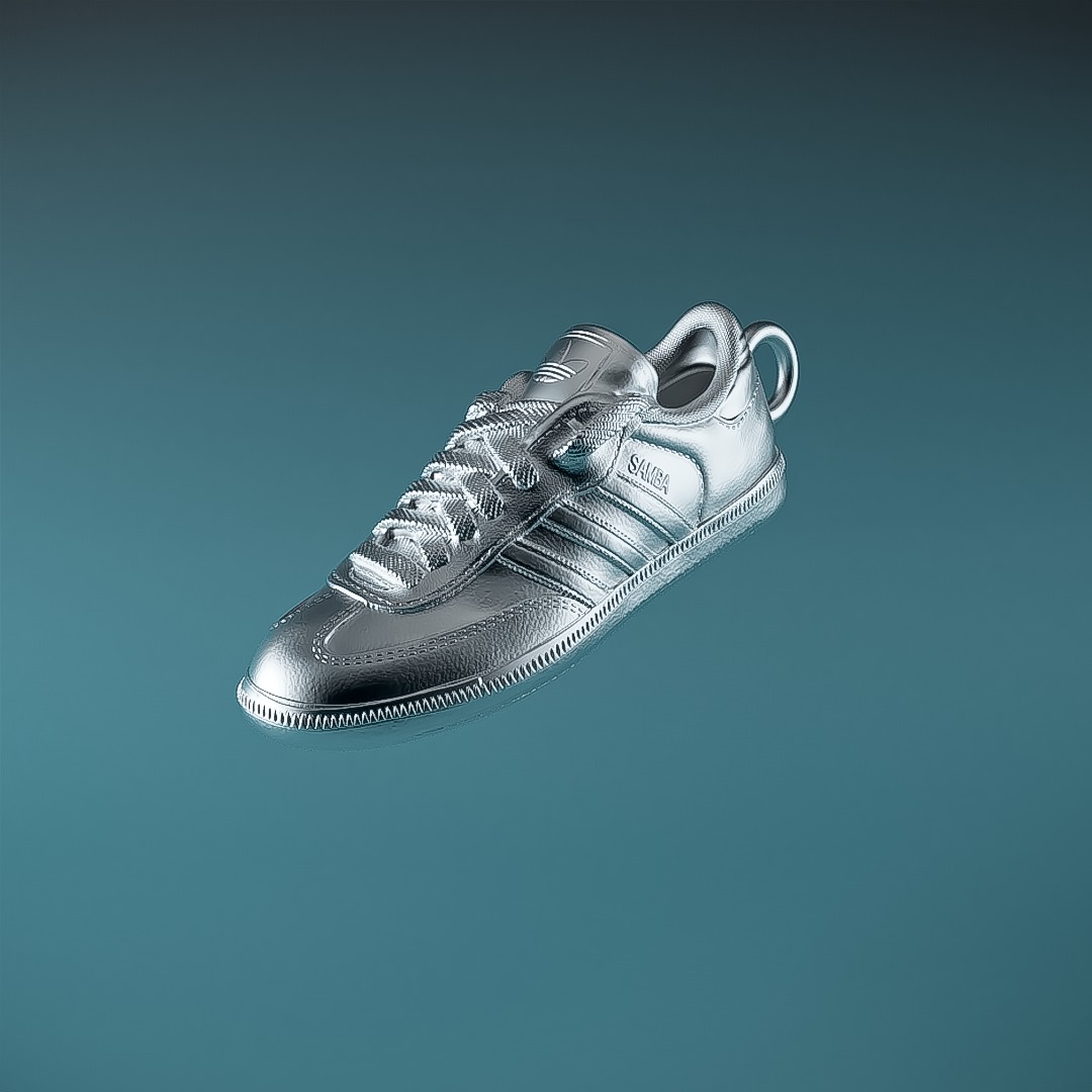 Adidas Samba pendant 3D print model_7