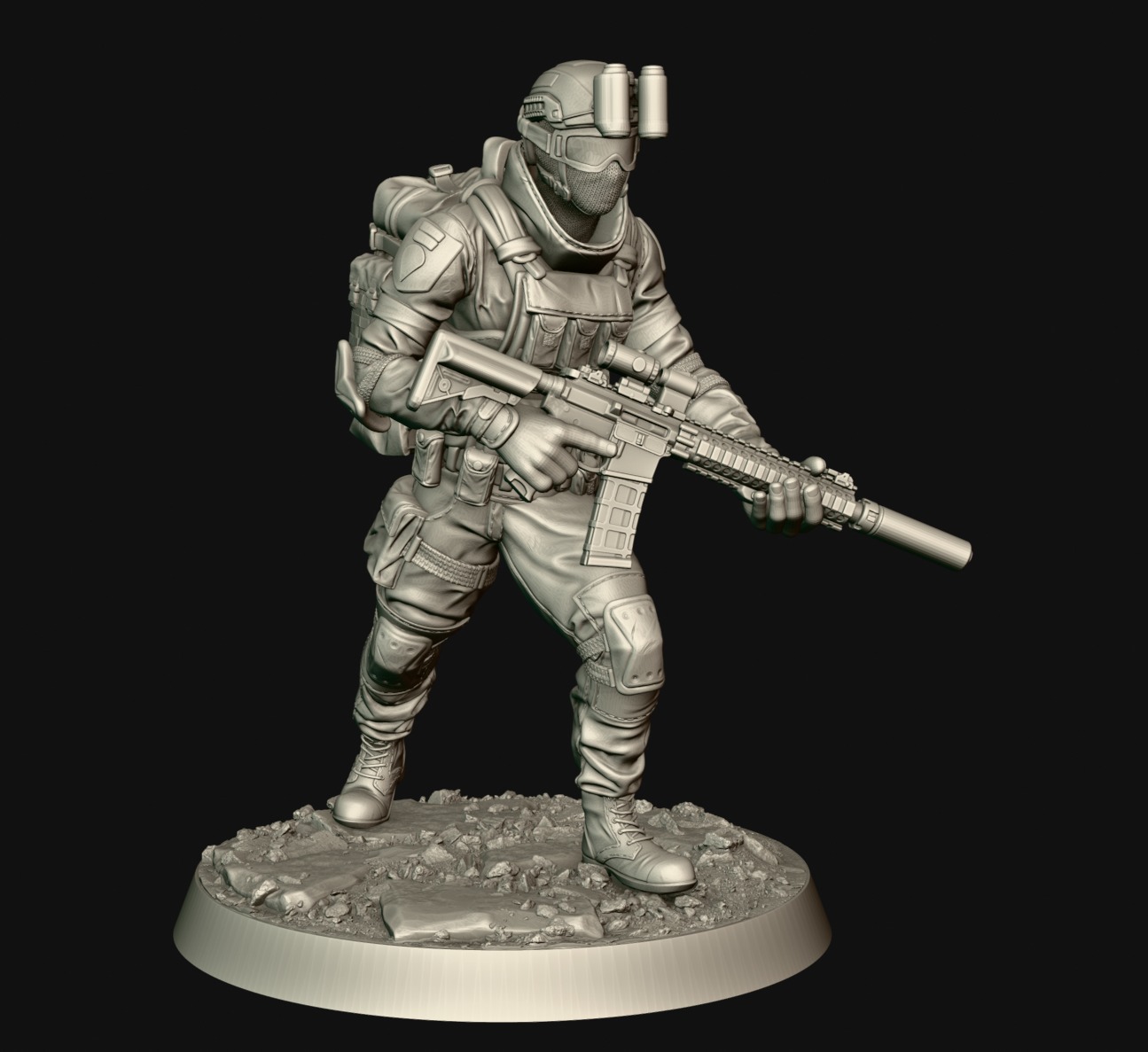 soldieri 3D print model_1