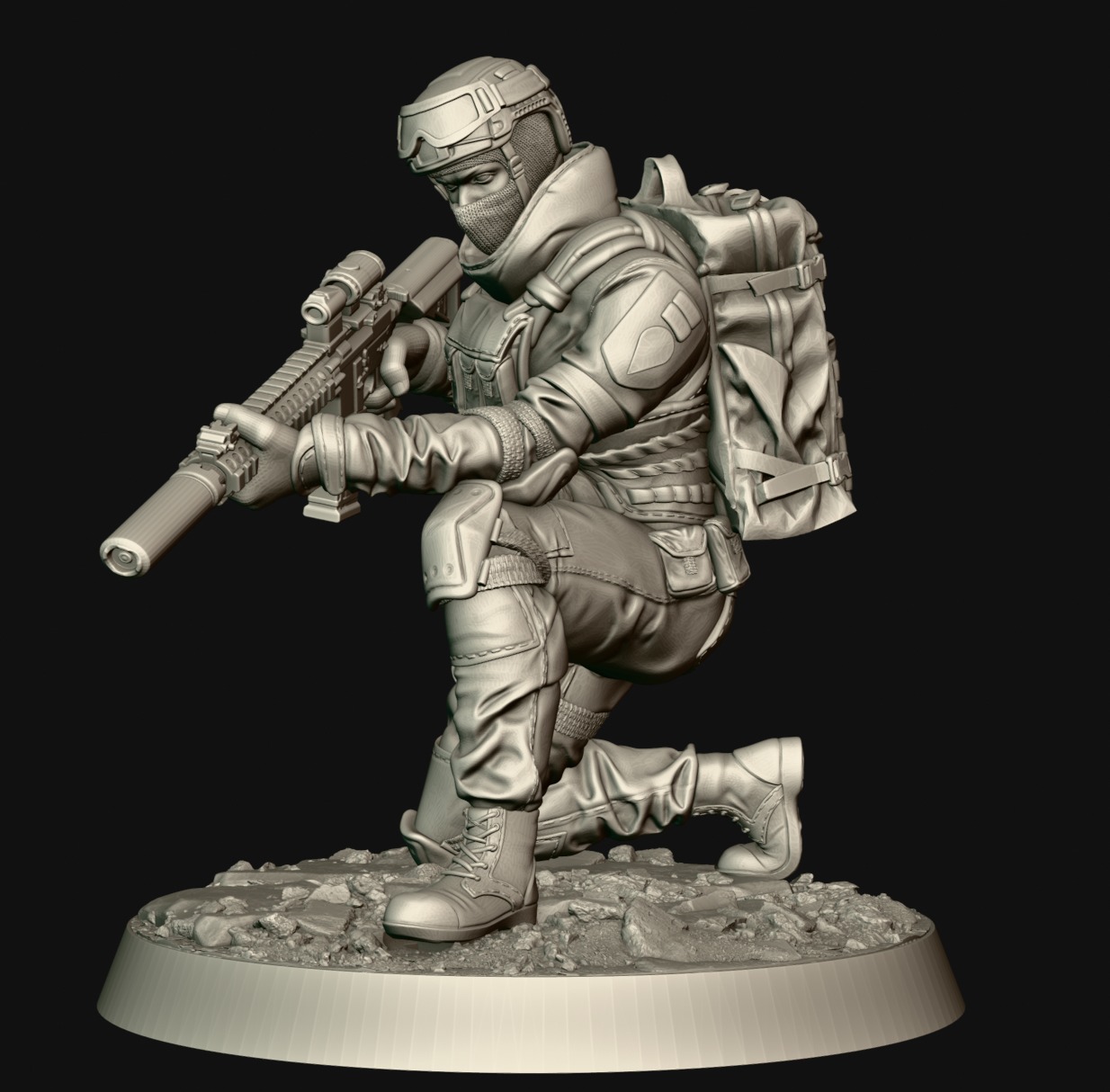 soldieri 3D print model_6