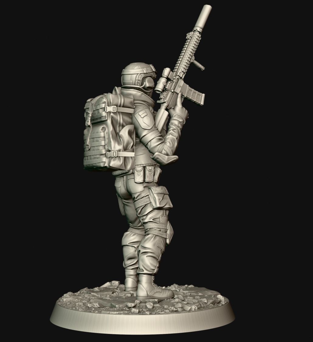 soldieri 3D print model_5