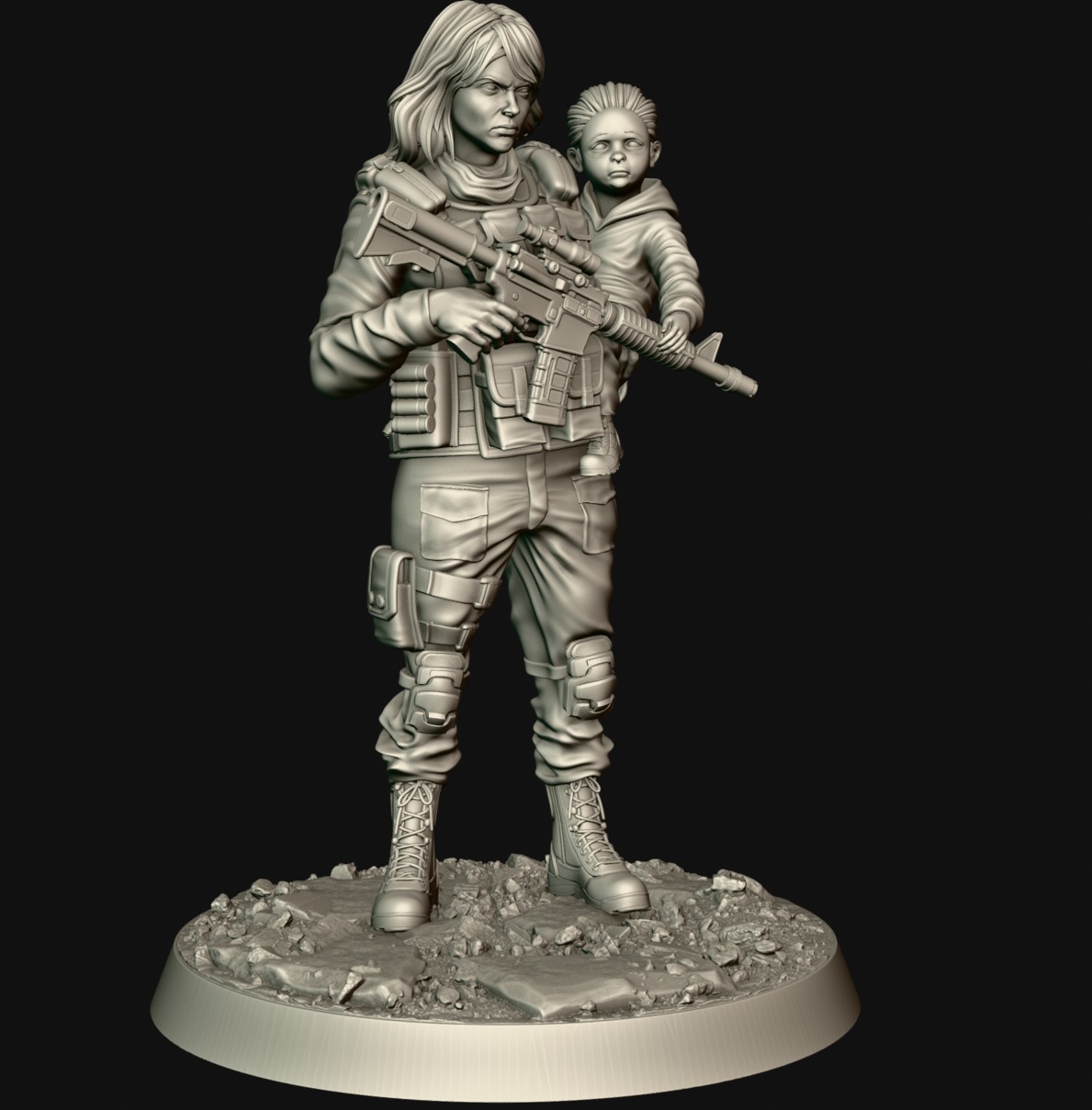 soldieri 3D print model_7