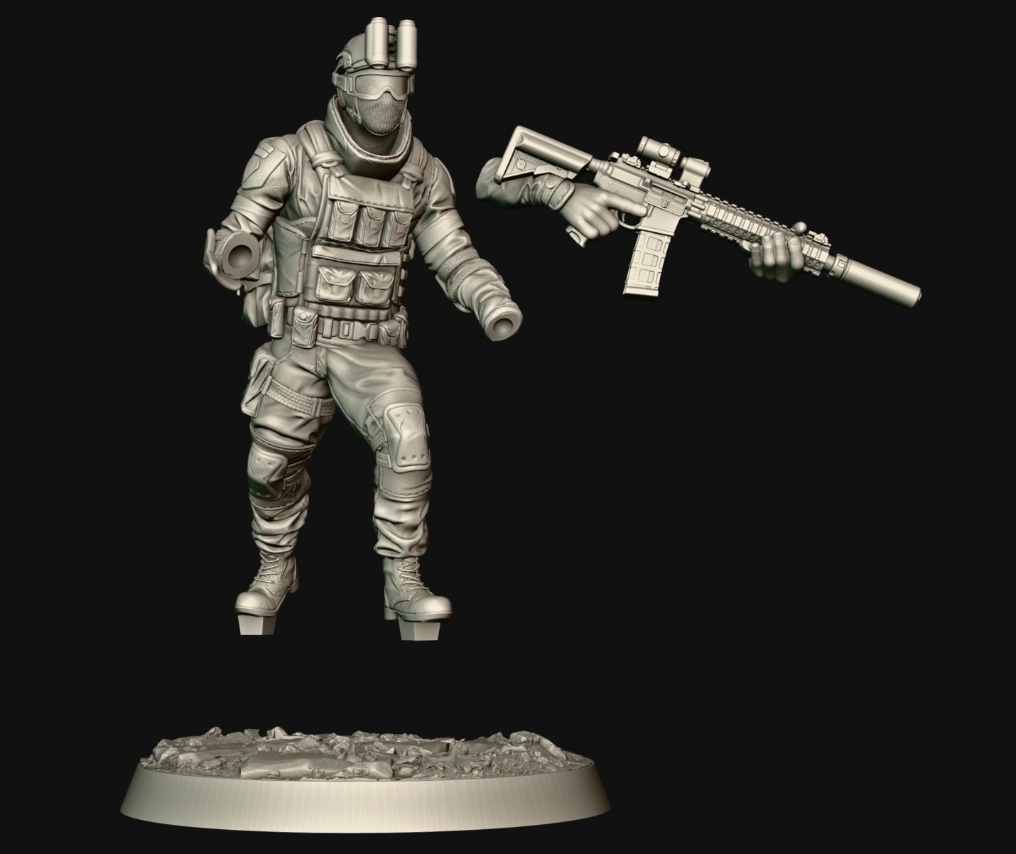 soldieri 3D print model_8