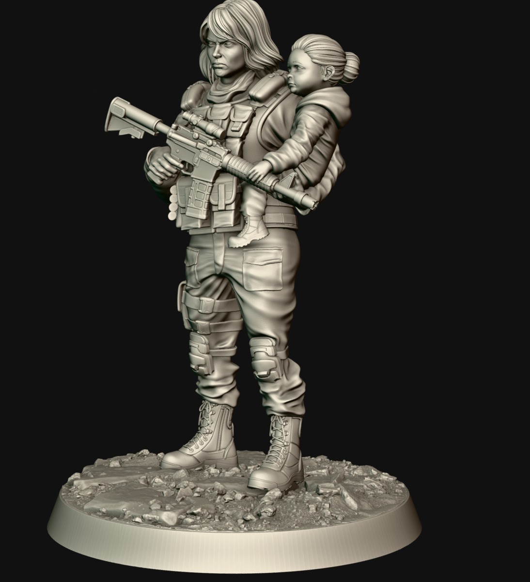 soldieri 3D print model_12