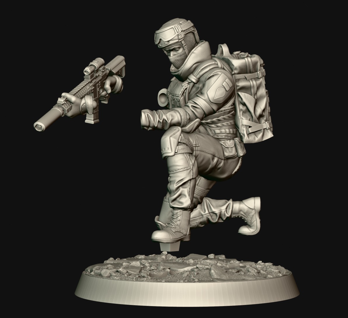 soldieri 3D print model_10