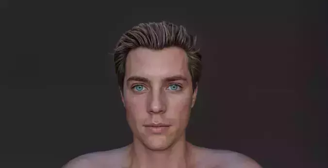 Stylish Man 3D Model for Your Projects Low-poly 3D model