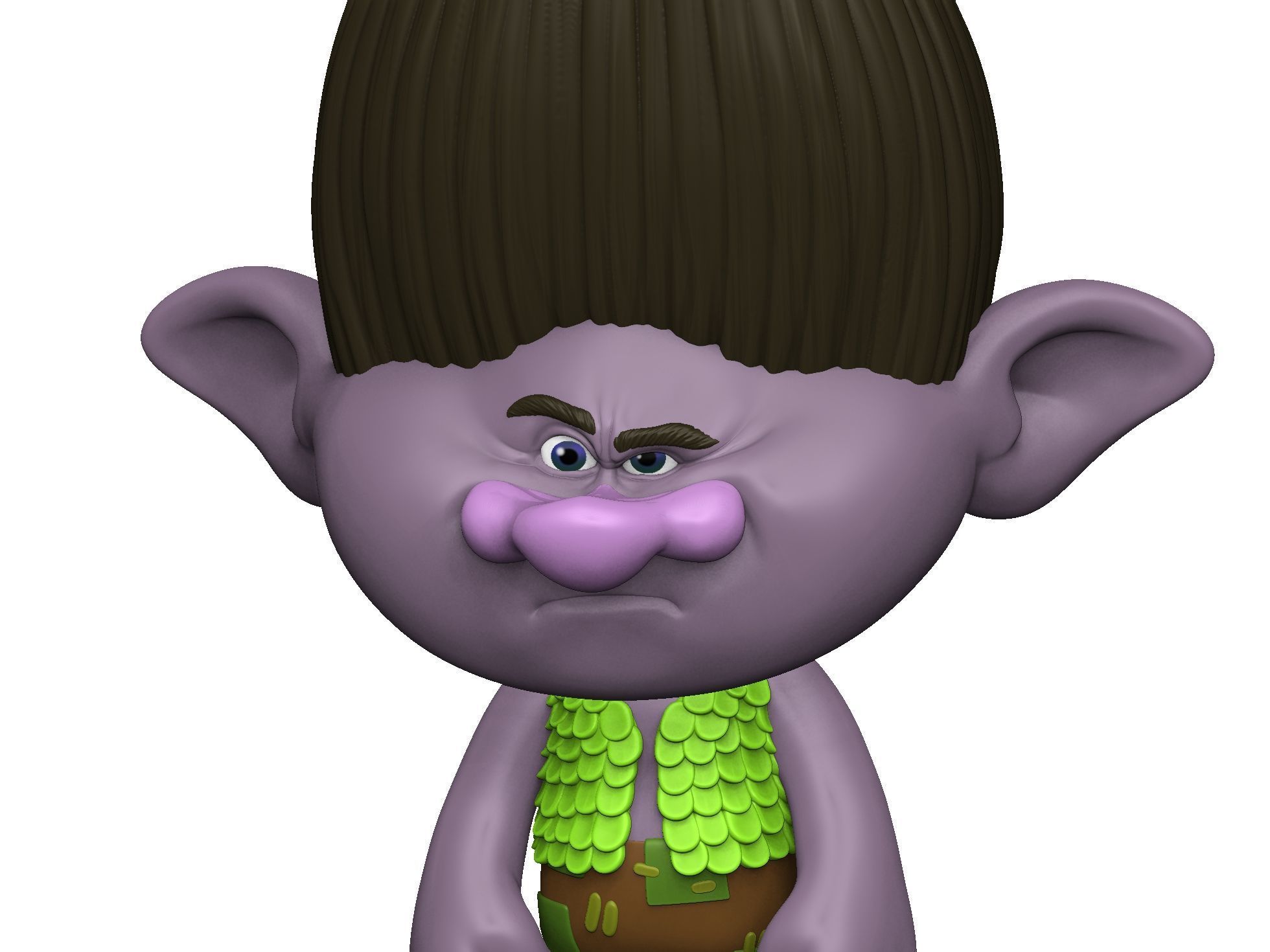 Troll Poppy sings to angry Branch FOR 3D PRINT STL 3D print model_11