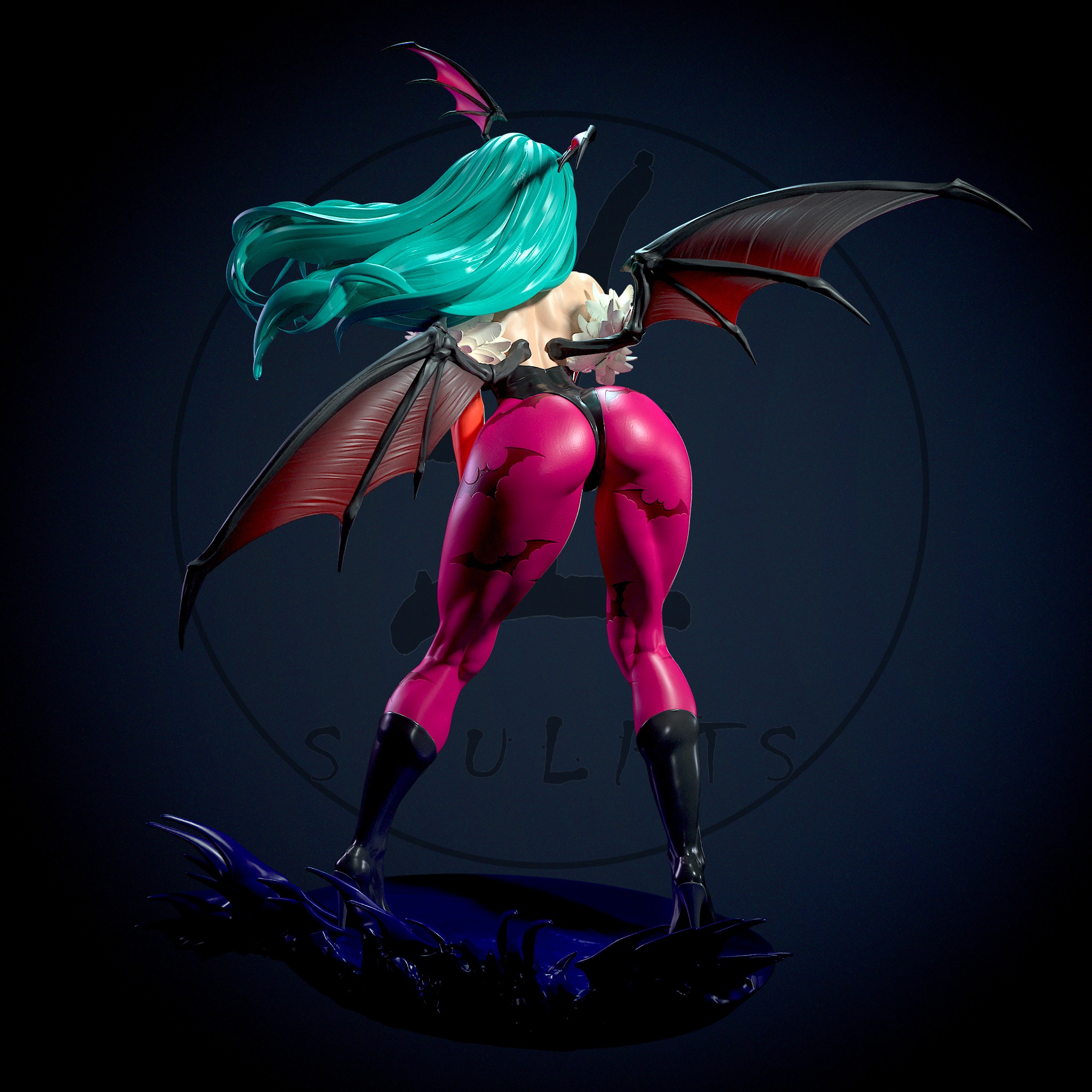 Morrigan with NSFW 3D print model_4