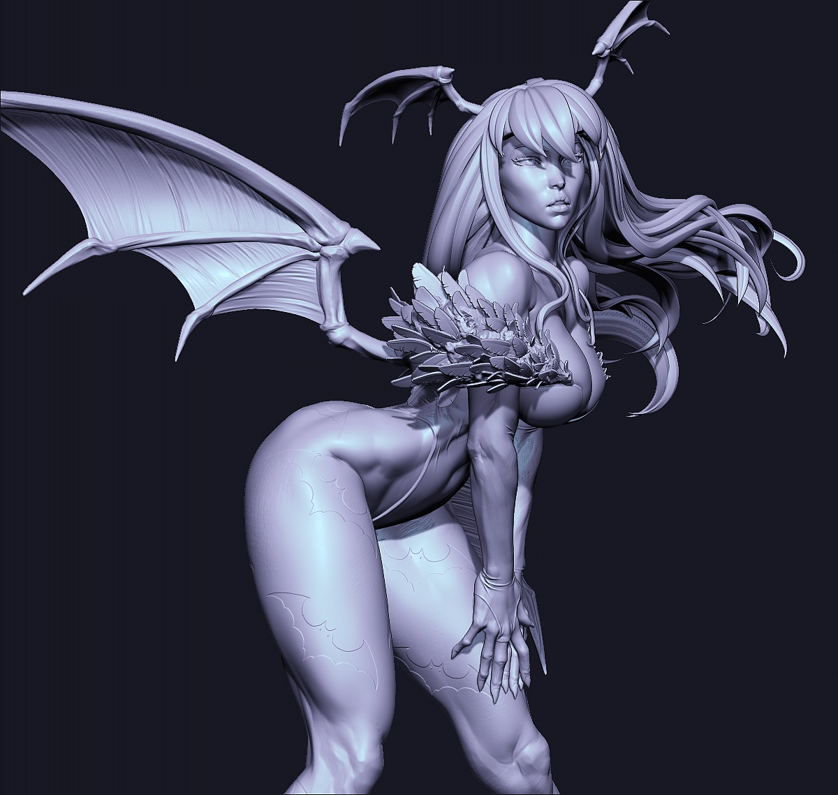Morrigan with NSFW 3D print model_18