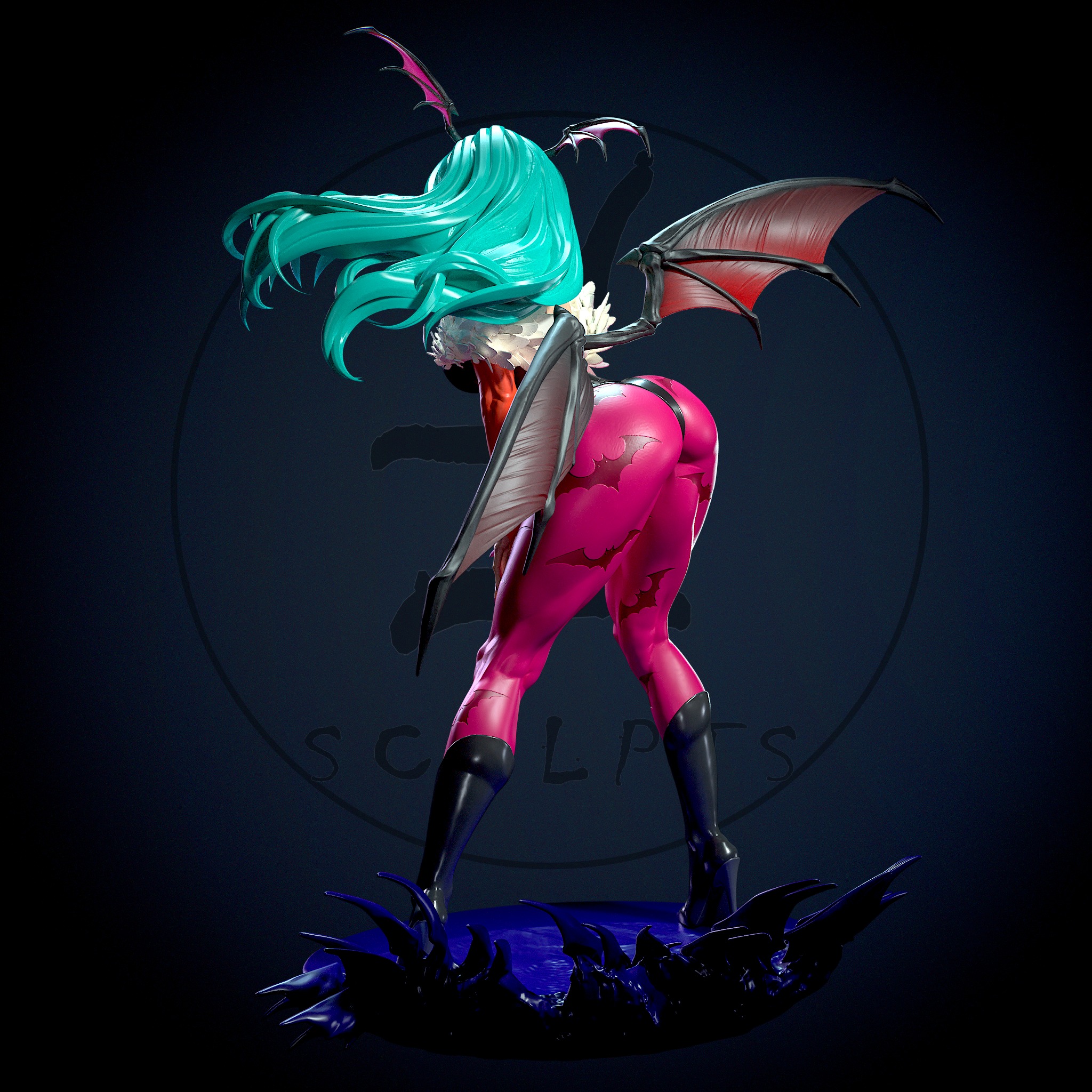 Morrigan with NSFW 3D print model_5