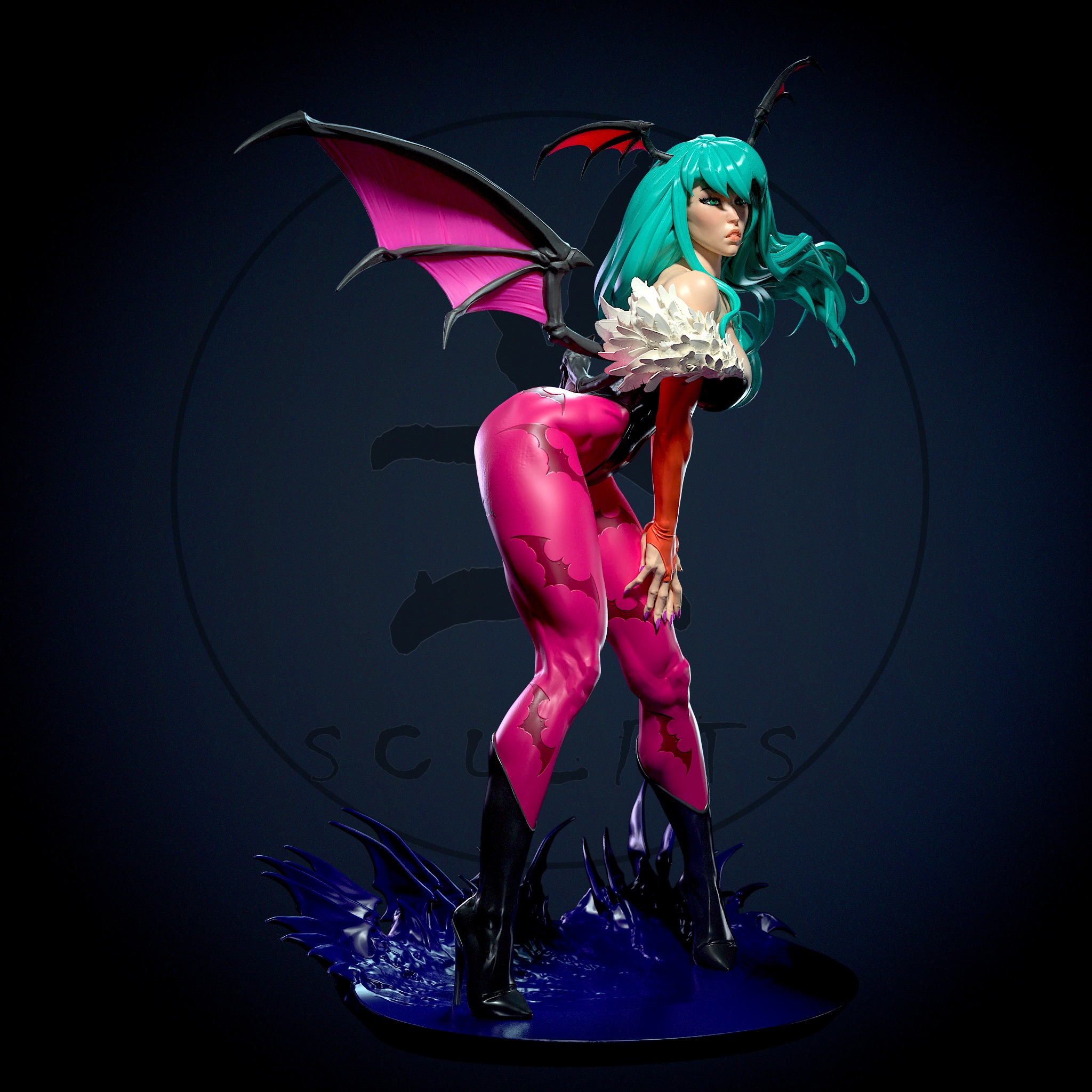 Morrigan with NSFW 3D print model_2