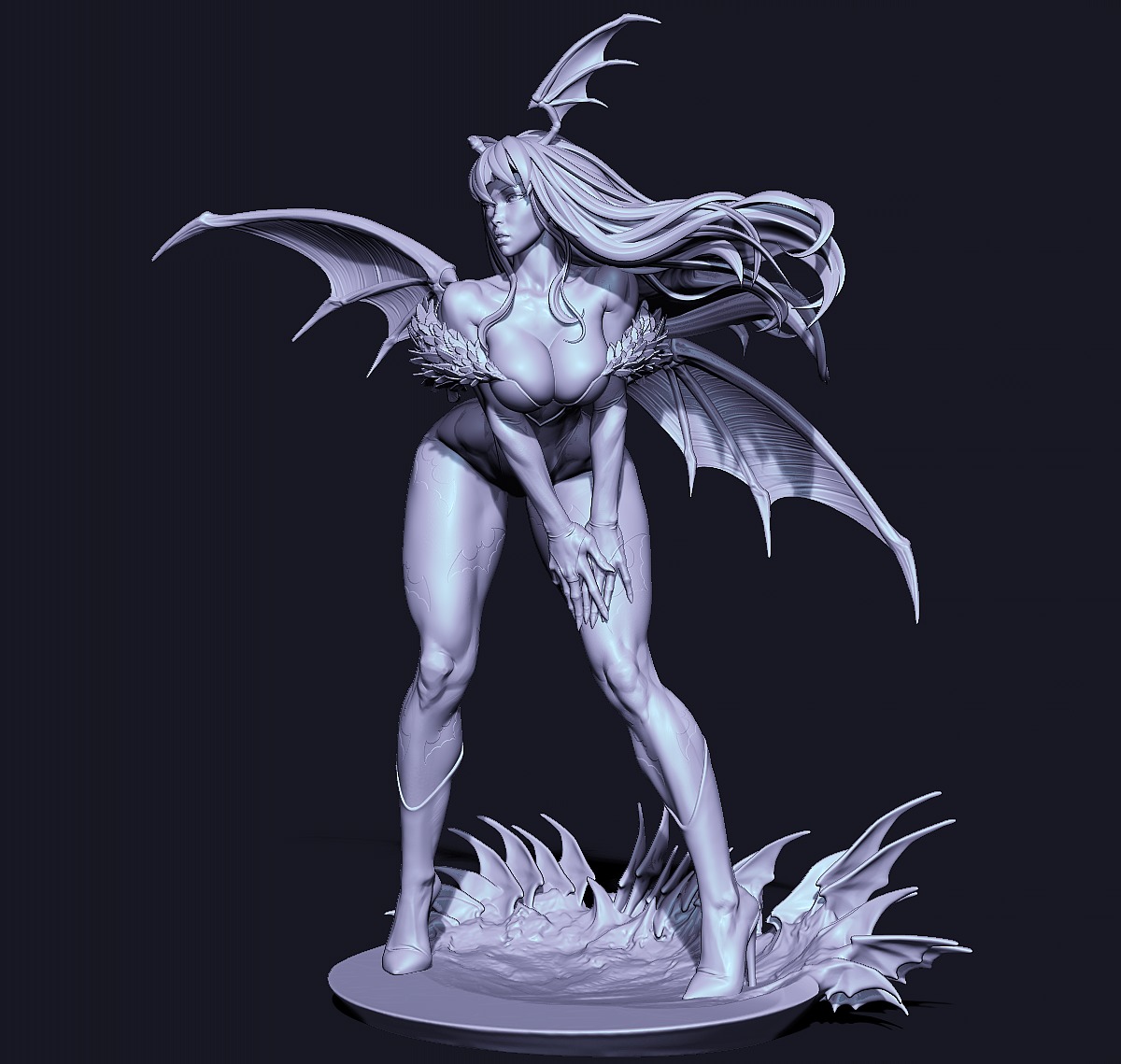 Morrigan with NSFW 3D print model_16