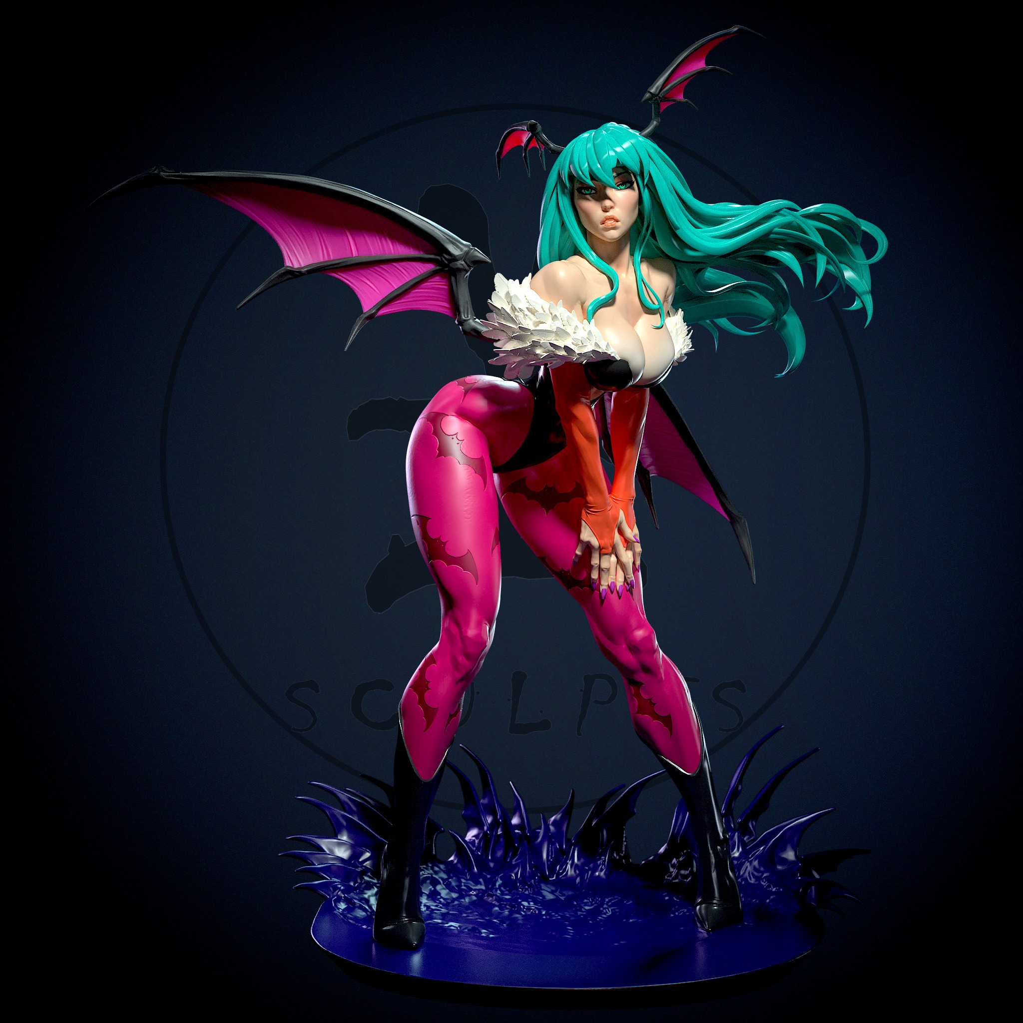 Morrigan with NSFW 3D print model_1