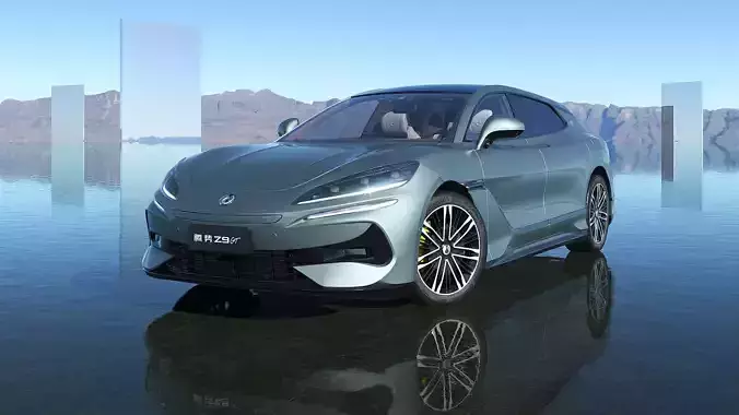 2025 BYD Denza Z9 GT E3 Hybrid with interior model 3D model