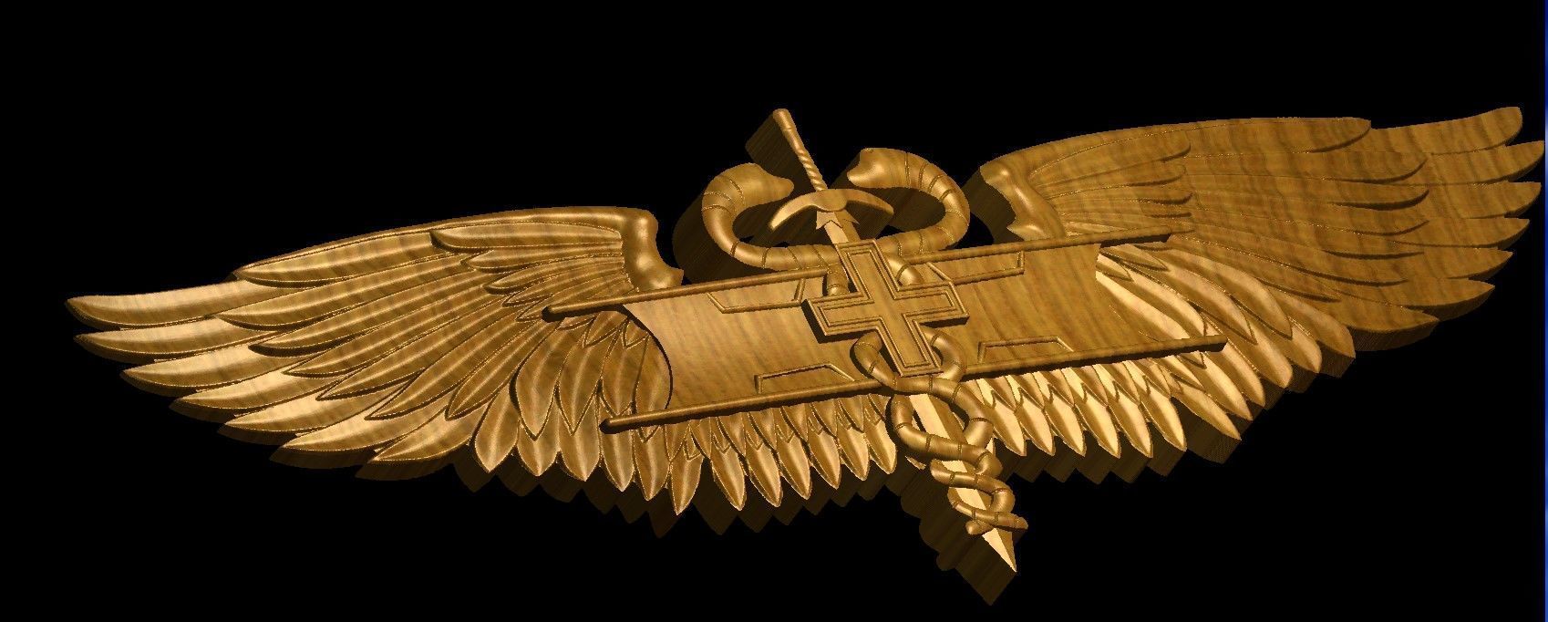 Combat Medic Award 3D print model_3