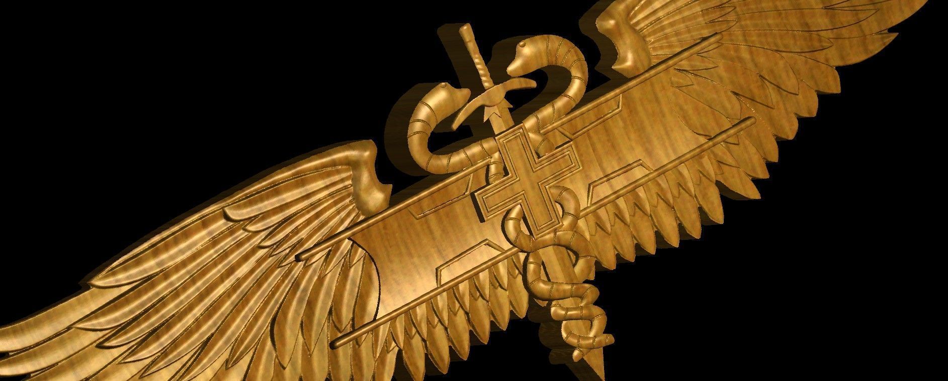 Combat Medic Award 3D print model_5