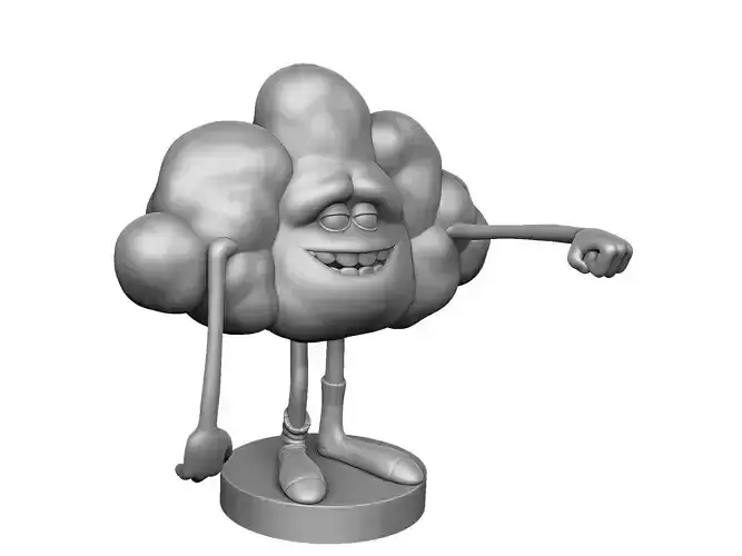 Cloud from the cartoon Trolls for 3D printing STL 3D print model