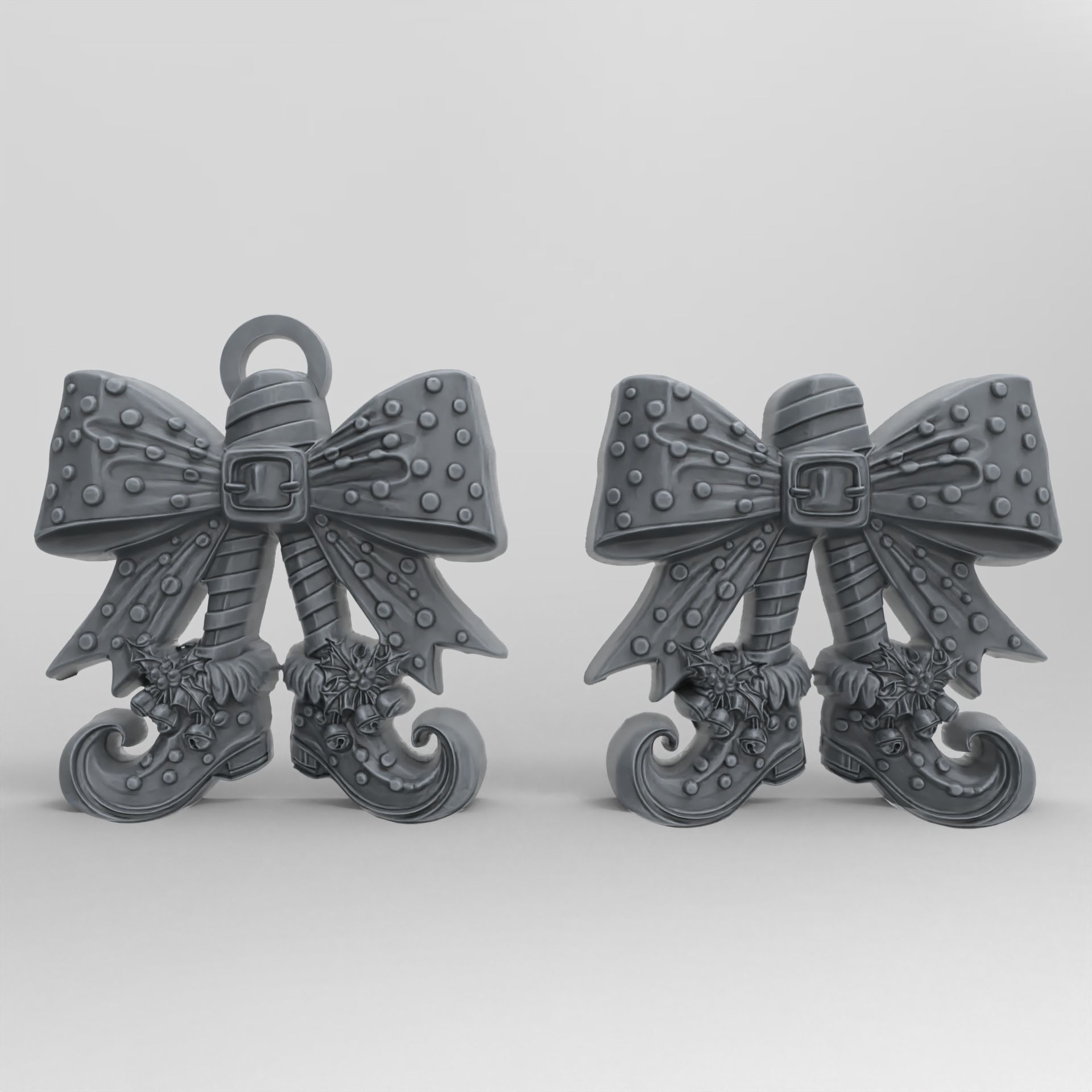 christmas tree shoe decor  3D print model_1