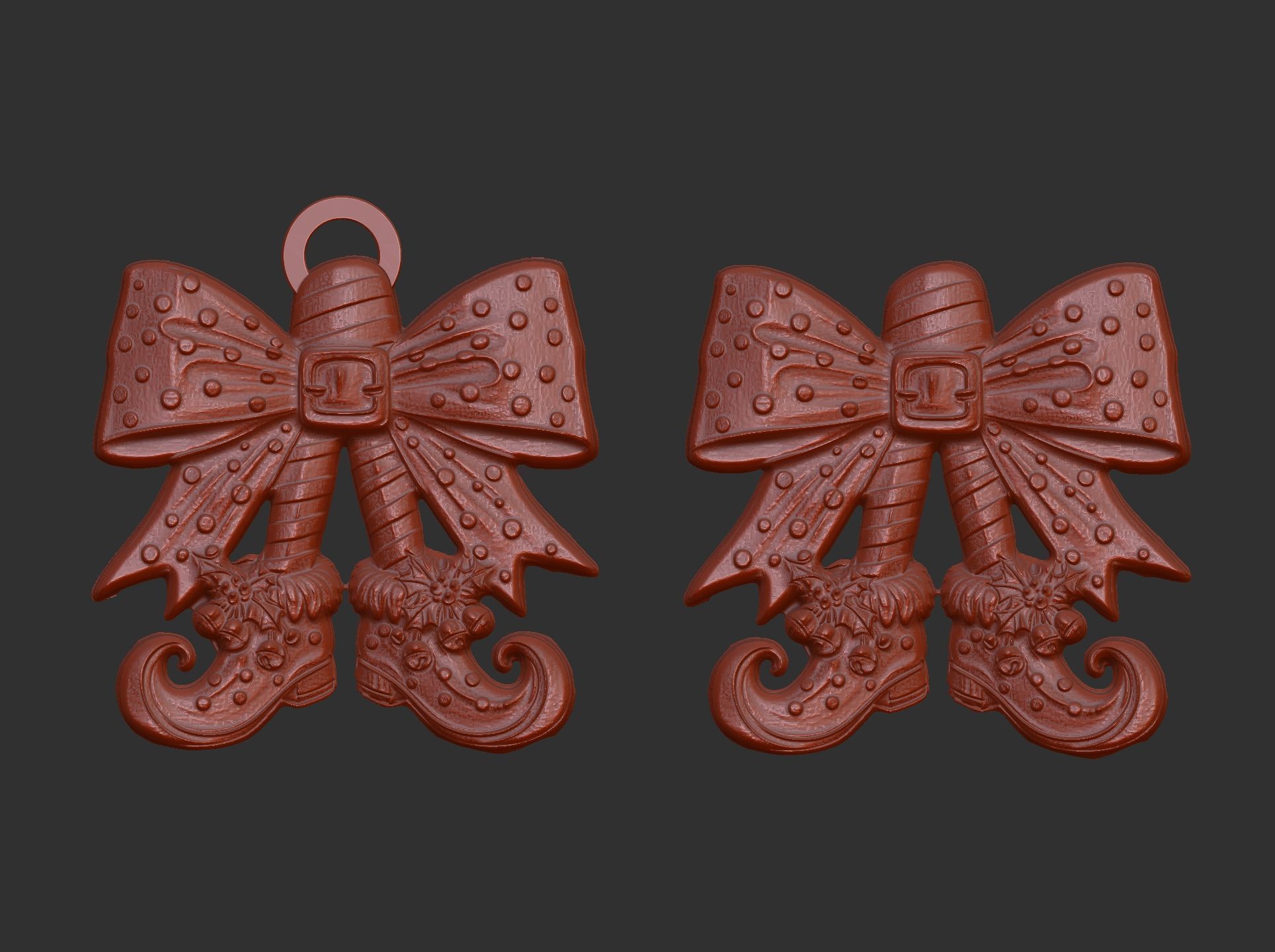 christmas tree shoe decor  3D print model_6