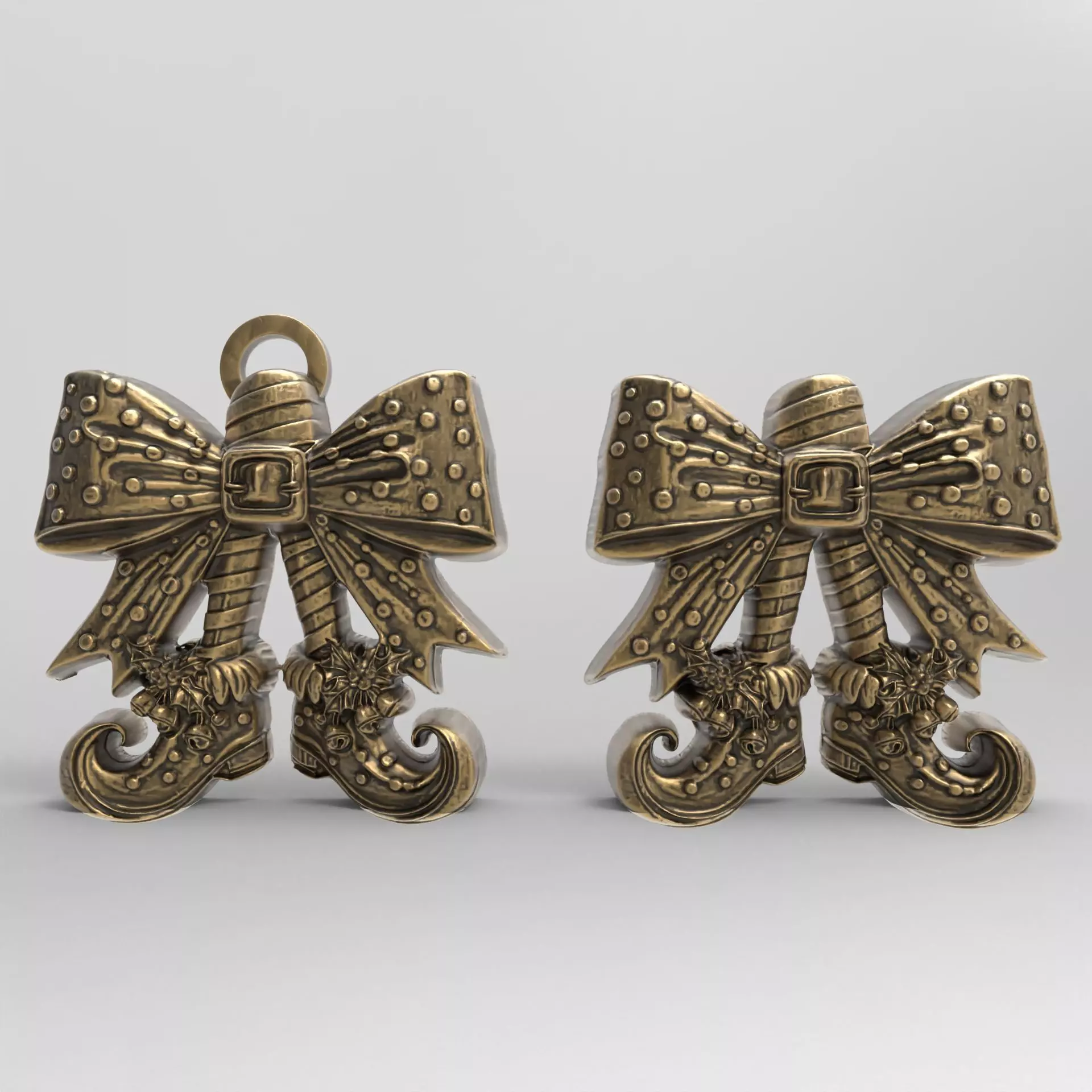 christmas tree shoe decor  3D print model_0