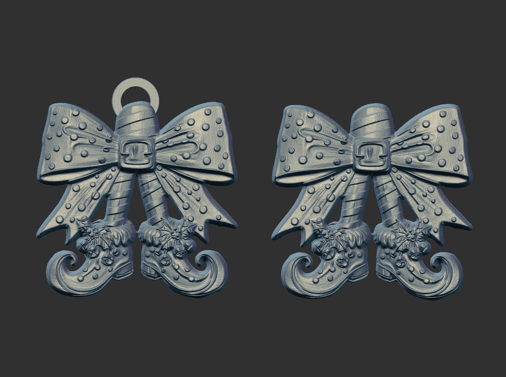 christmas tree shoe decor  3D print model_4