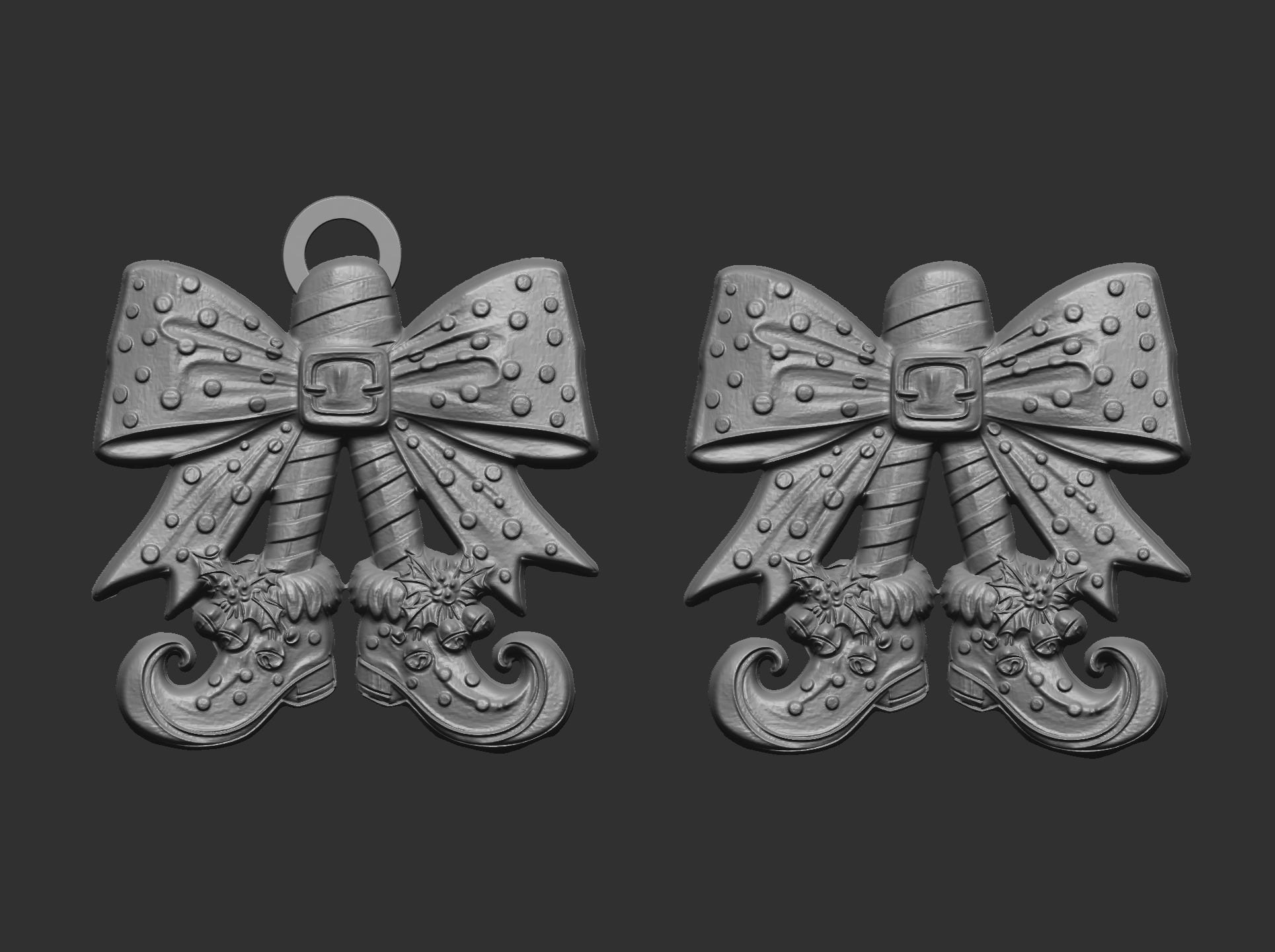 christmas tree shoe decor  3D print model_5