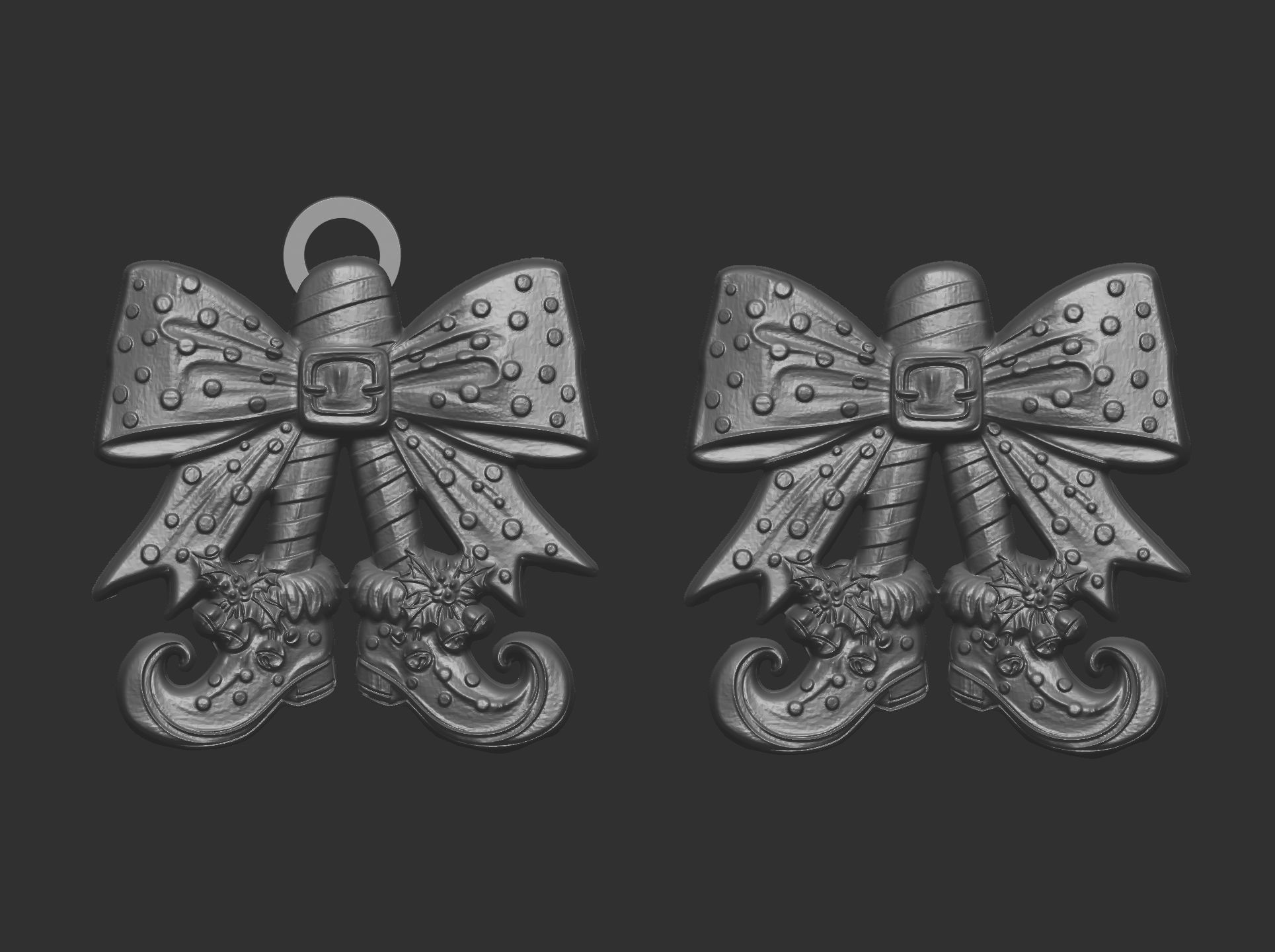 christmas tree shoe decor  3D print model_8