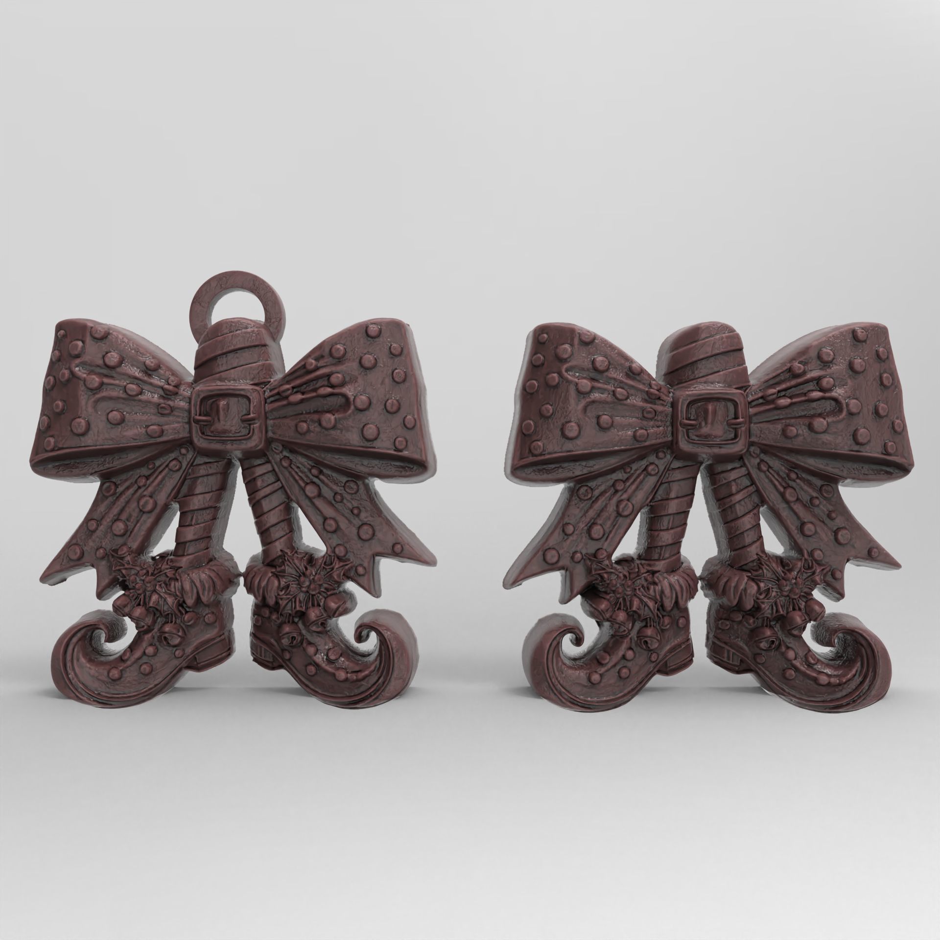 christmas tree shoe decor  3D print model_2