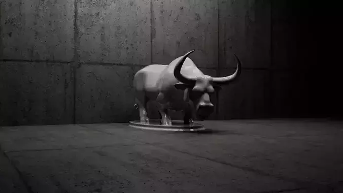  Bull Figure Sculpture