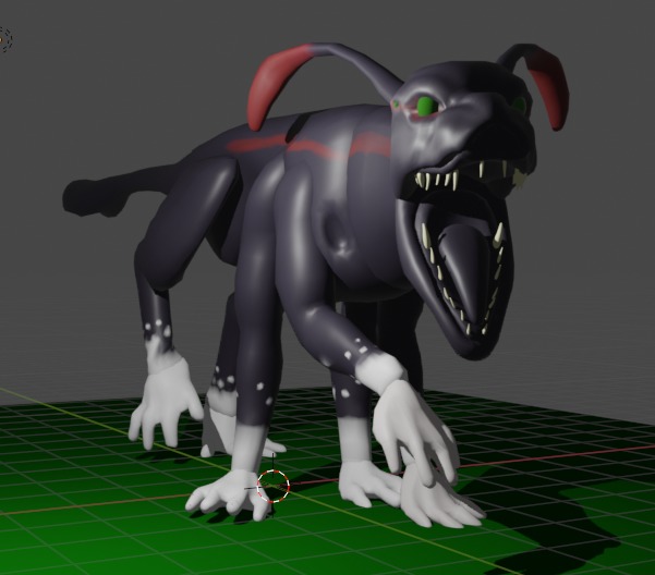Baby Viperwolf  Low-poly 3D model_4