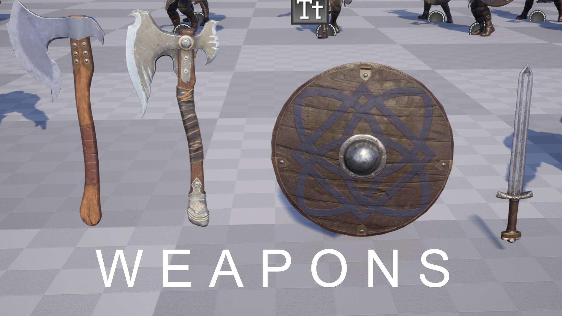 Viking 2 Warrior Low-poly 3D model_11