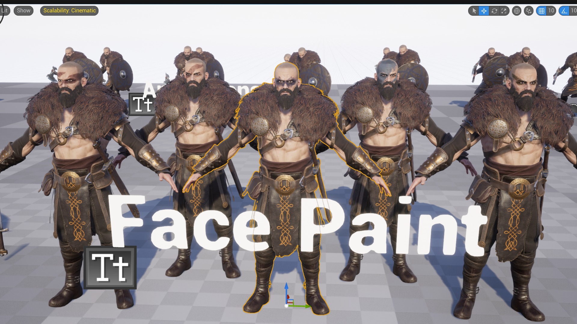 Viking 2 Warrior Low-poly 3D model_10