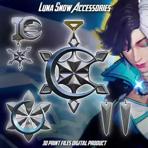 Luna Snow Cosplay Accessories Outfit Marvel Rivals 3D print model