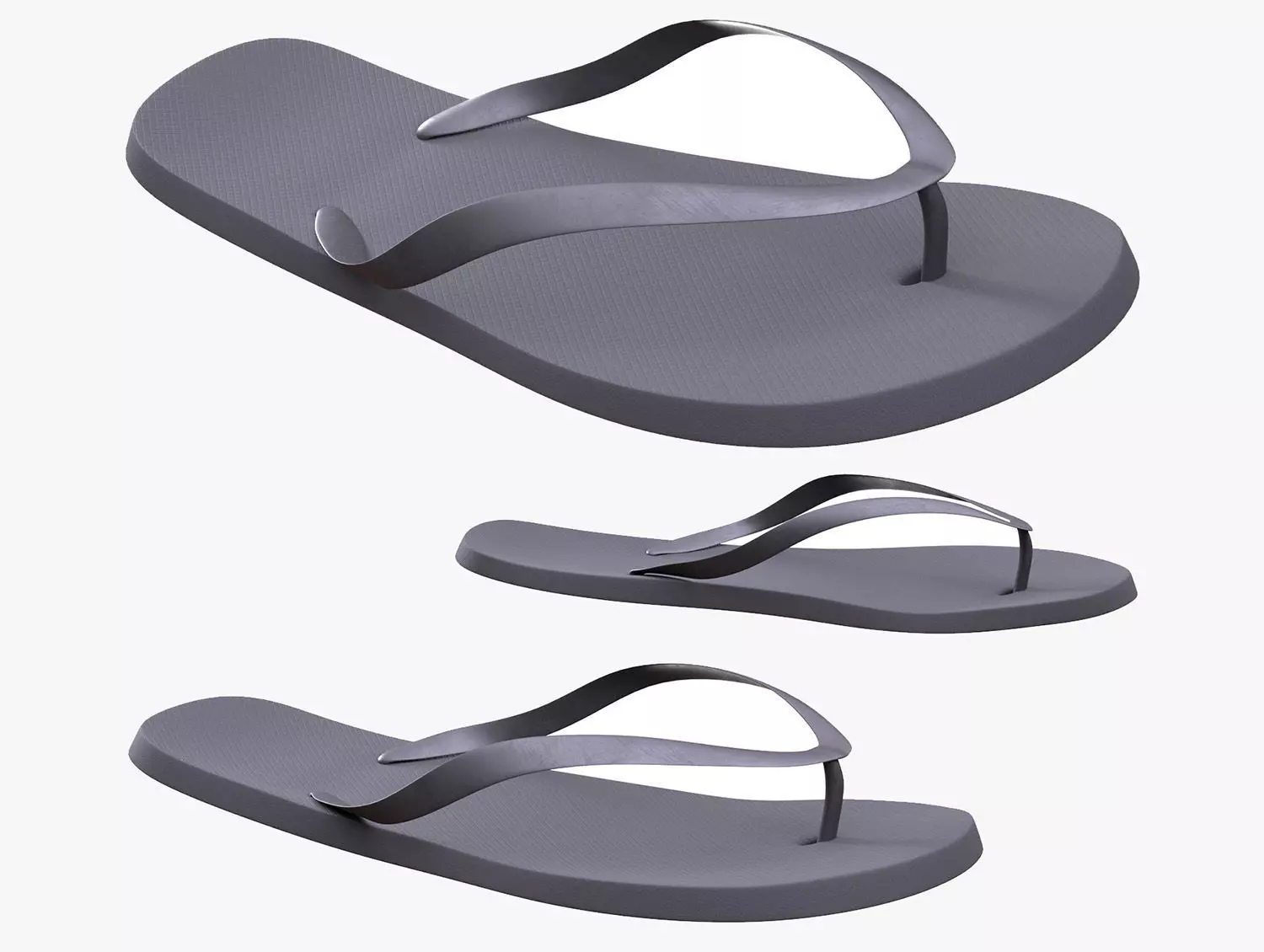 Flip Flops 176 - All MH Bodies - UE5 Skeletons - Rigged Low-poly 3D model_0