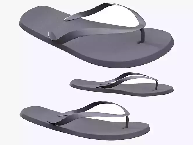 Flip Flops 176 - All MH Bodies - UE5 Skeletons - Rigged Low-poly 3D model