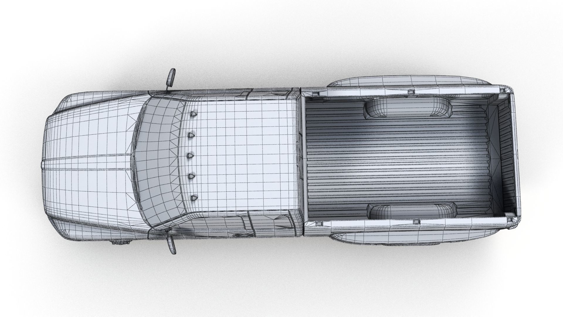 Dodge Ram 1996 3500 Laramie Low-poly 3D model_14