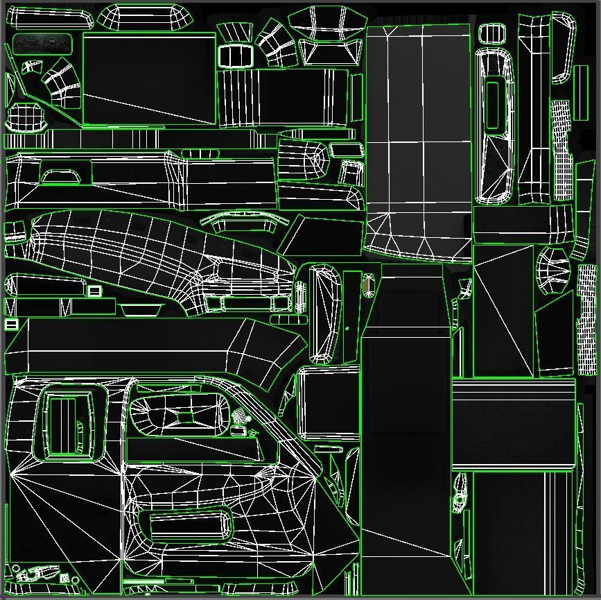 Dodge Ram 1996 3500 Laramie Low-poly 3D model_43