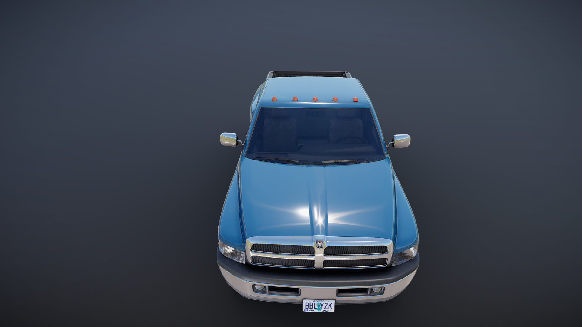 Dodge Ram 1996 3500 Laramie Low-poly 3D model_24