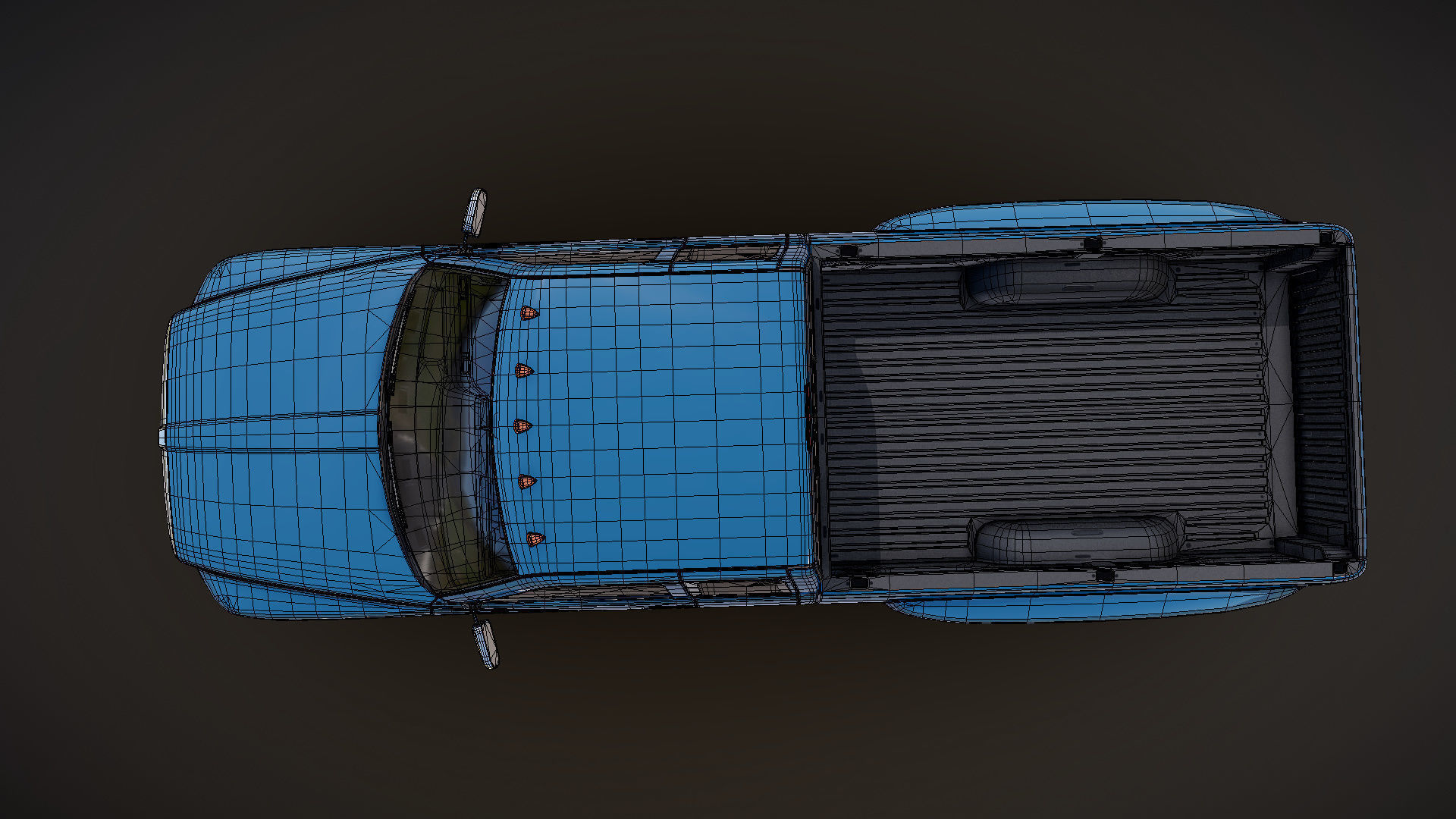 Dodge Ram 1996 3500 Laramie Low-poly 3D model_31