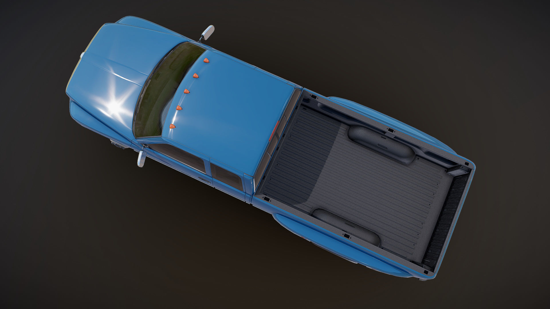 Dodge Ram 1996 3500 Laramie Low-poly 3D model_22