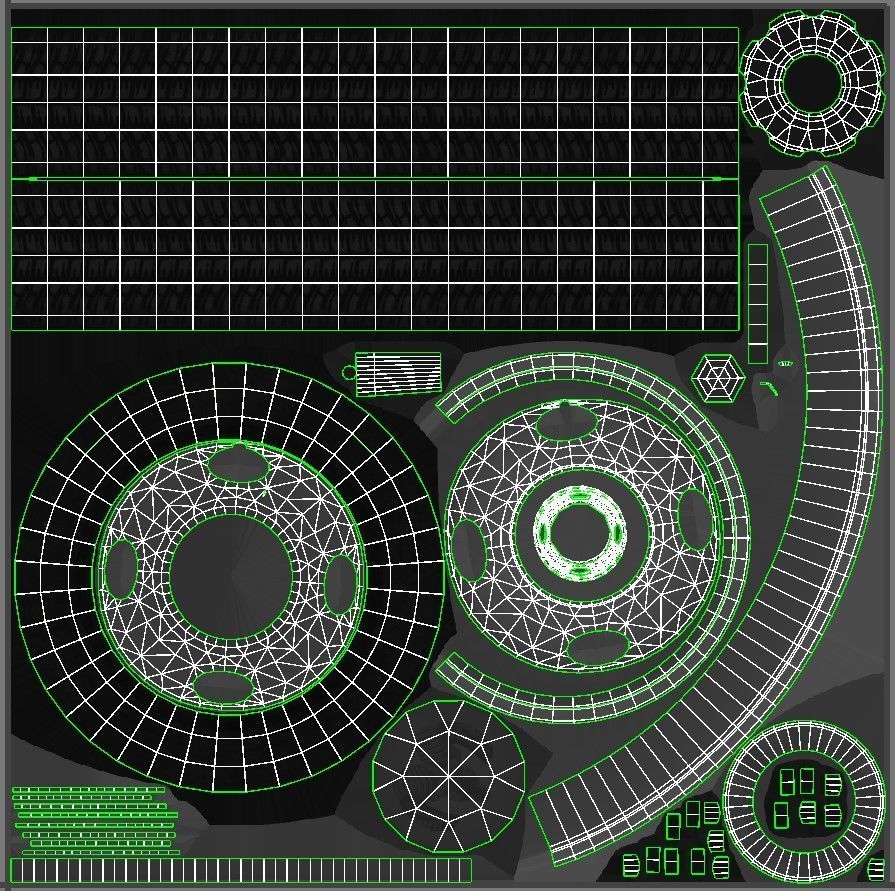 Dodge Ram 1996 3500 Laramie Low-poly 3D model_40