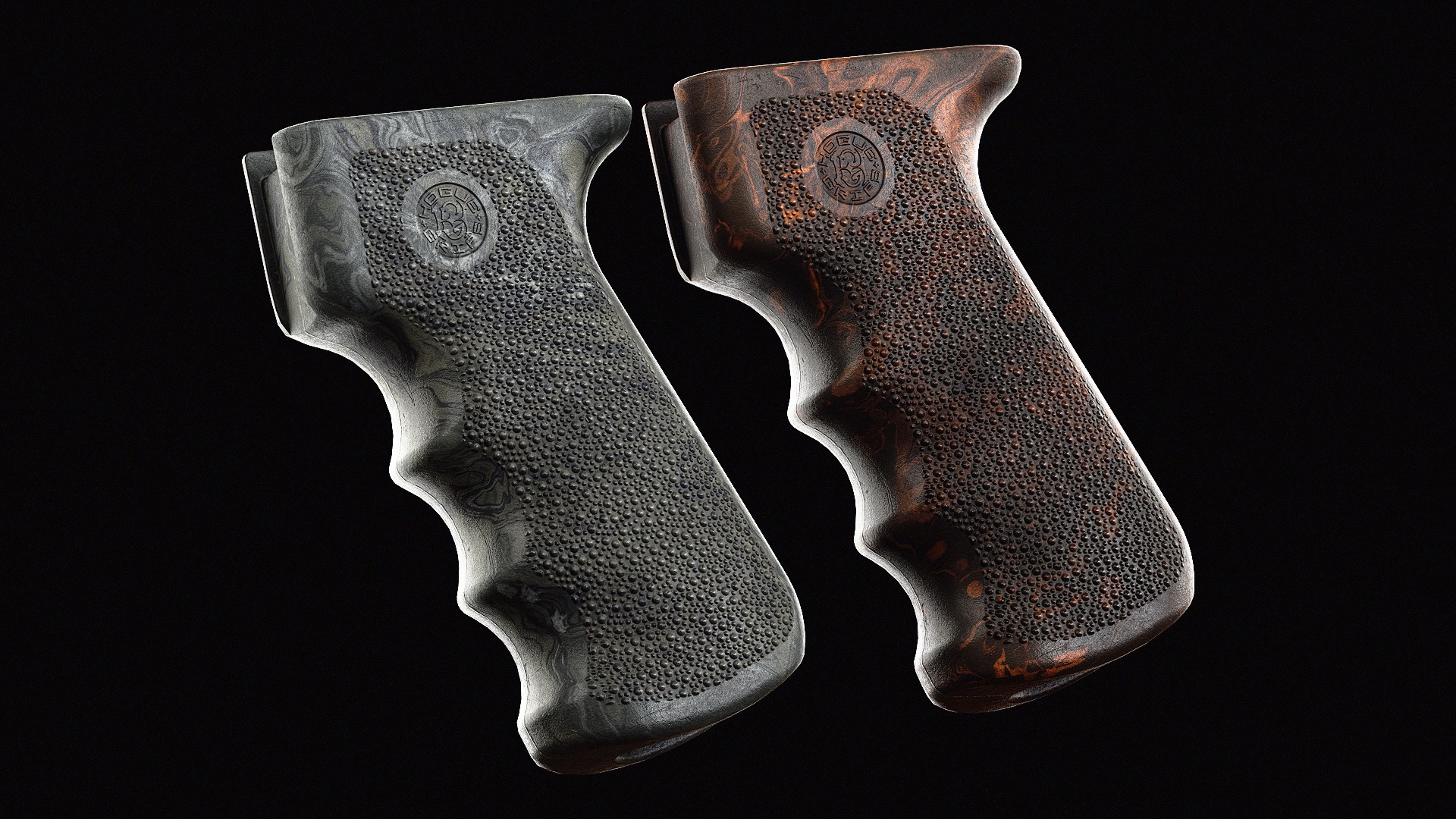 Hogue AK-AKM Grip Low-poly 3D model_4