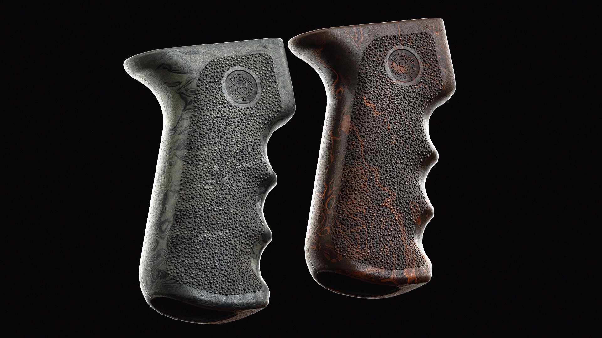 Hogue AK-AKM Grip Low-poly 3D model_5