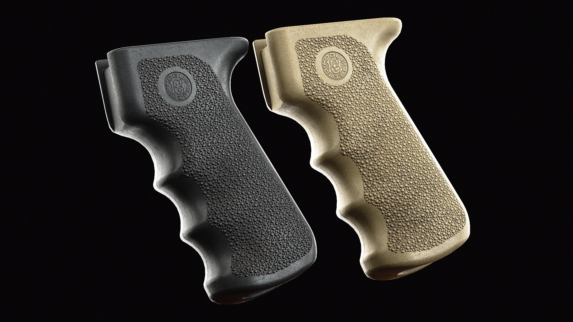 Hogue AK-AKM Grip Low-poly 3D model_2