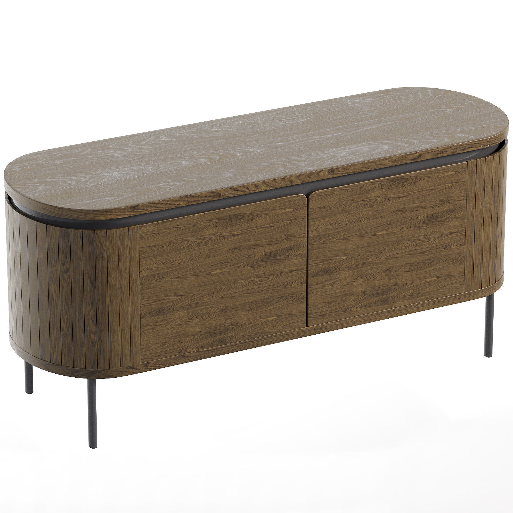 TV stand Cairns 1 Walnut 3D model_1