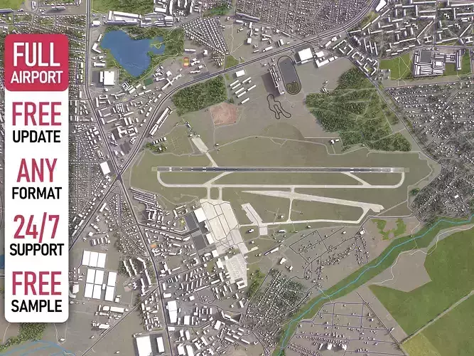 Kharkiv - 3D Airport Model