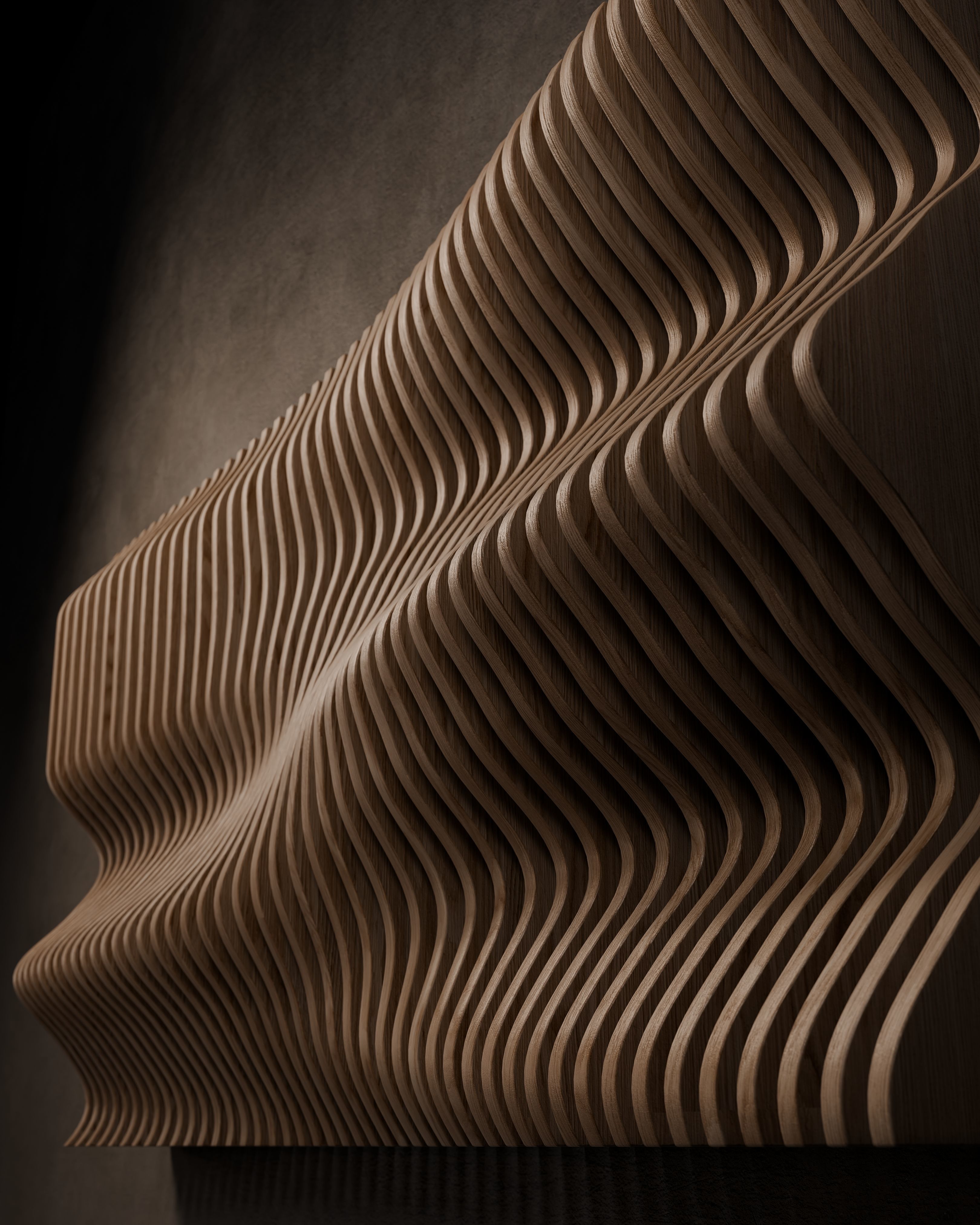 Parametric Wall Art - Set of 6 Low-poly 3D model_7