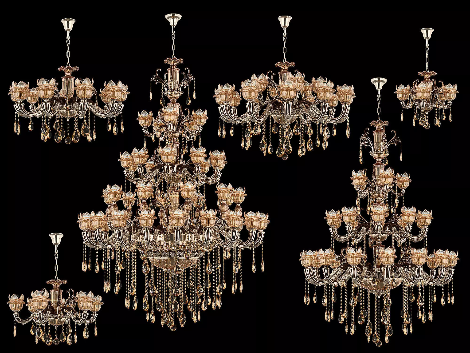 89360 Osgona Collection of Murano Glass Lamps _0