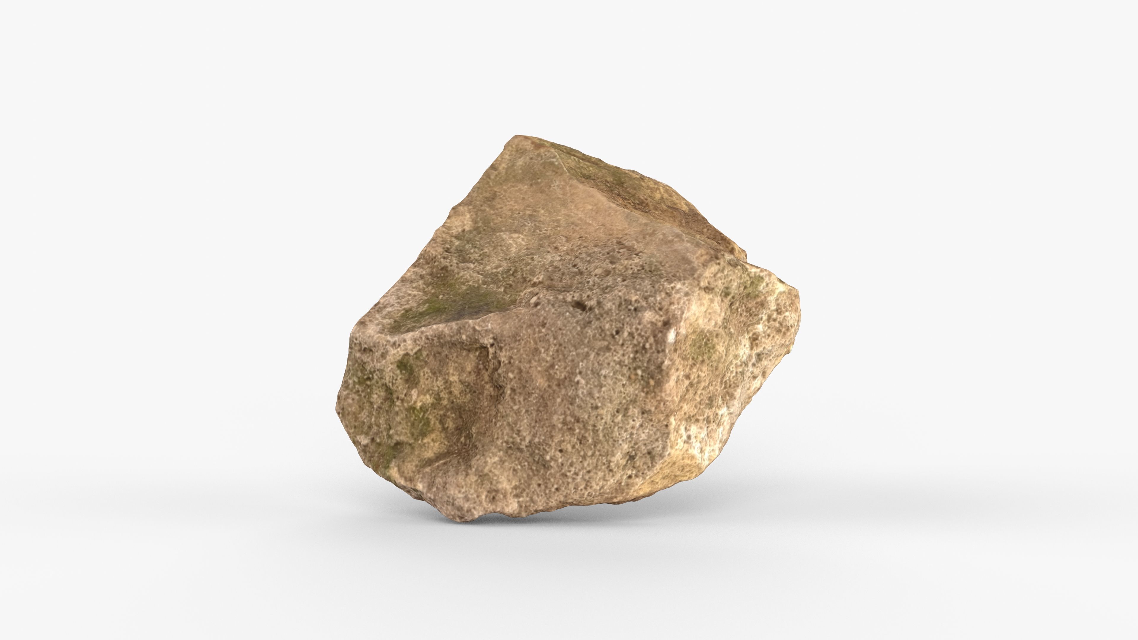 Photorealistic 3D scan of rock stone Low-poly 3D model_13